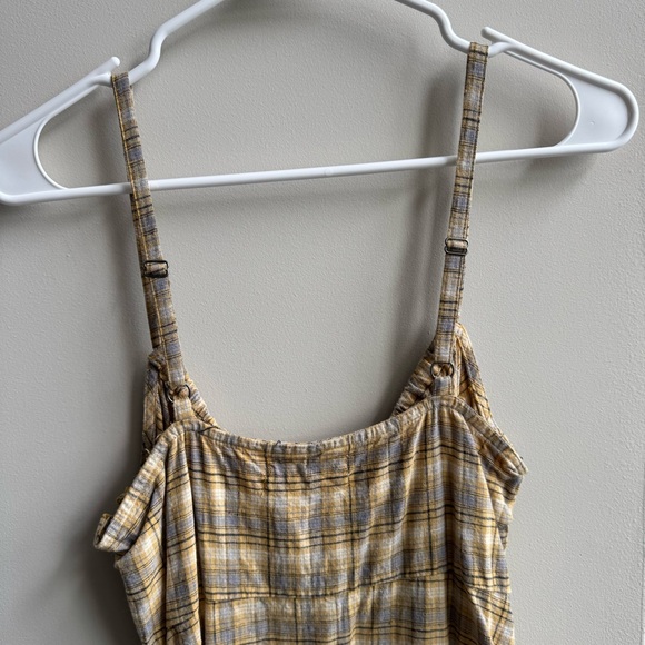 Cute Yellow/Gray Plaid Urban Outfitters Dress - Picture 9 of 10